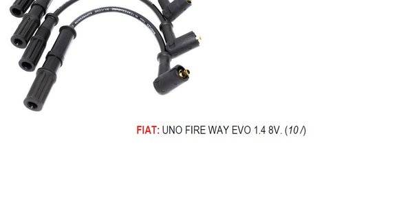 Imagen de JUEGO CABLES BUJIA FIAT UNO EVO WAY 1.4I 2010 EN ADELANTE